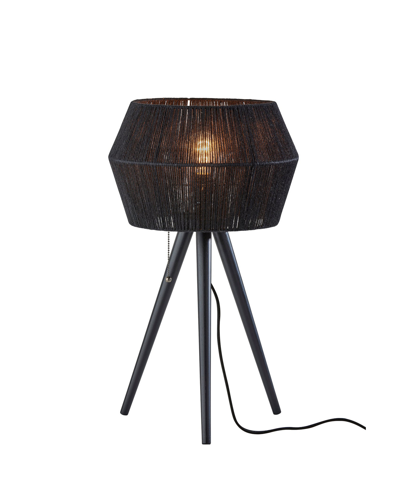 Isona Metal Tripod Lamp, Black
