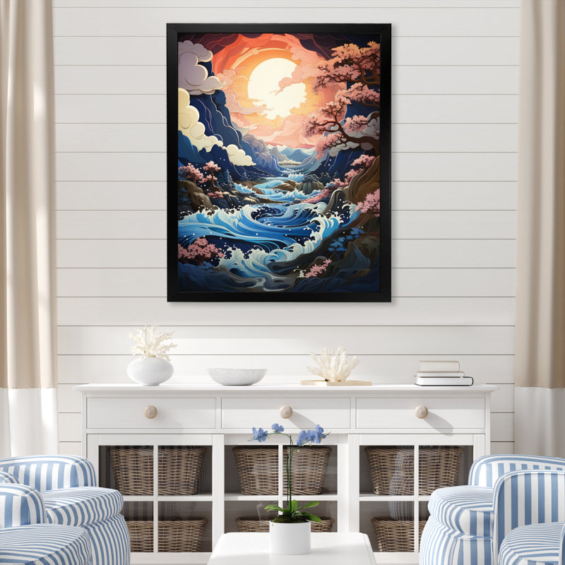 «Iceberg» par Peach Blue Iceberg sur toile, Cadre photo noir, H 20 po x l 12 po x P 1 po