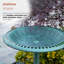 Alpine Corporation - Grande baignoire pour oiseaux avec volutes de 28 po - Pour la cour, le jardin, le patio ou la terrasse, vert - Fabrication en polypropylène durable-122430088