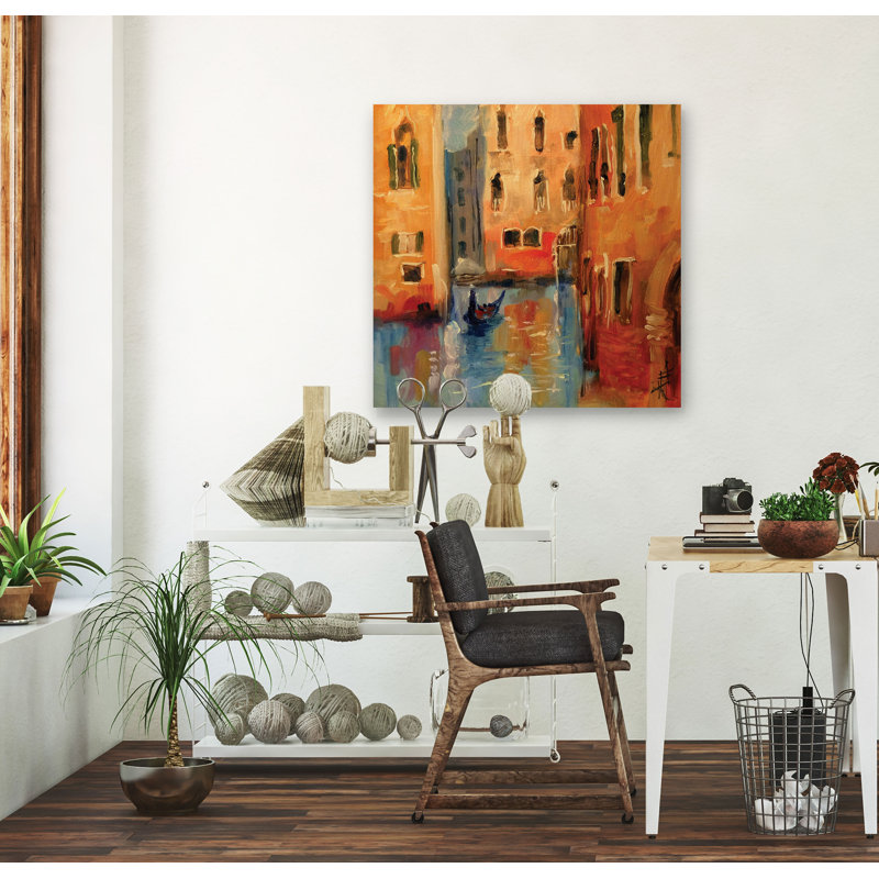 Toile tendue venice ii-gallery, H 40 po x l 40 po x P 1,5 po