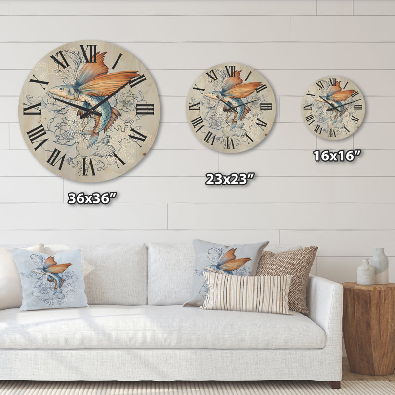 Horloge murale en bois, Très grand