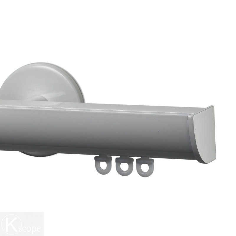 Beatty Aluminum, White, 1.1" H x 84" W x 4.6" D