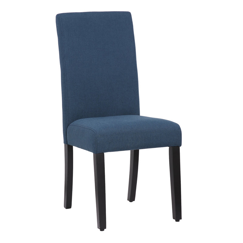 Alysen 19.3'' H Linen Upholstered Parsons Chair, Blue