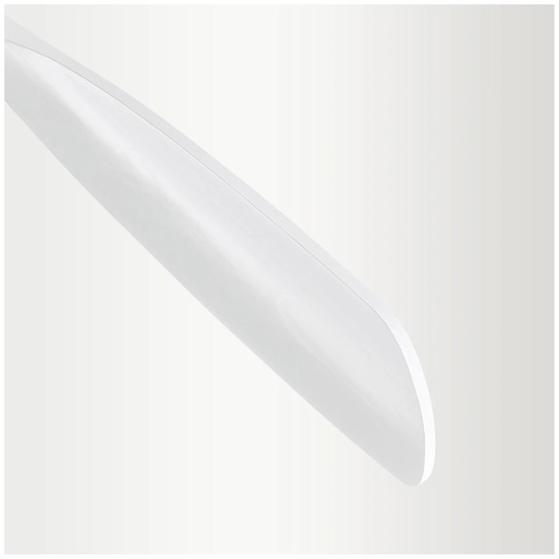 Ventilateur de plafond 48 pouces avec 3 lumières et ventilateur de plafond en bois, Blanc, Blanc