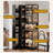 32.36" Modern luxury style solid wood corner wine cabinet, tall glass sideboard, corner display cabinet