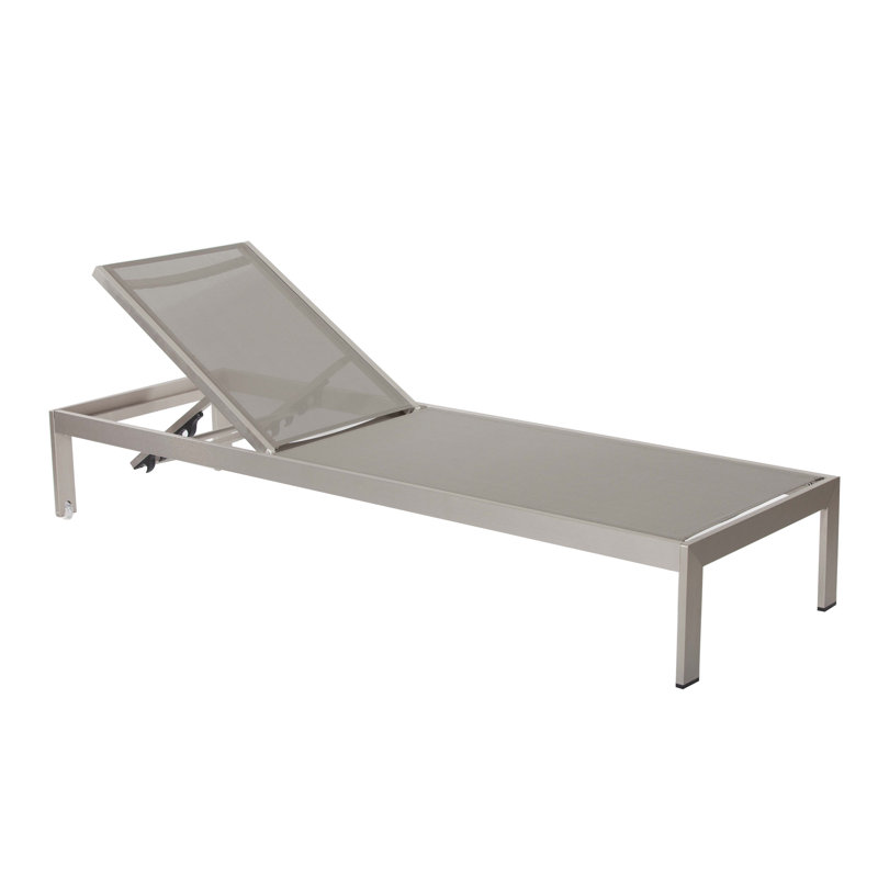 Chester Modern Outdoor Furniture Set – 6 Chaise Loungers, Loveseat, Lounge Chairs & Coffee Table, Gray, Gray