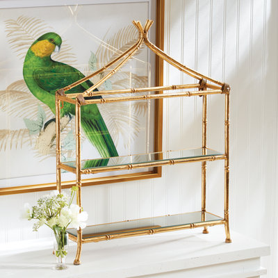 Donnie 29.1" H x 23.4" W x 7.9" D Curio Shelf