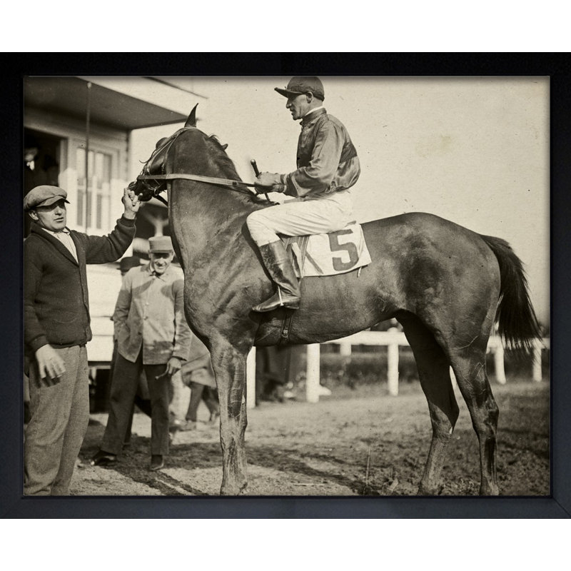 Vintage Jockey - reproduction de photo encadrée, H 24 po x l 20 po x P 1,5 po