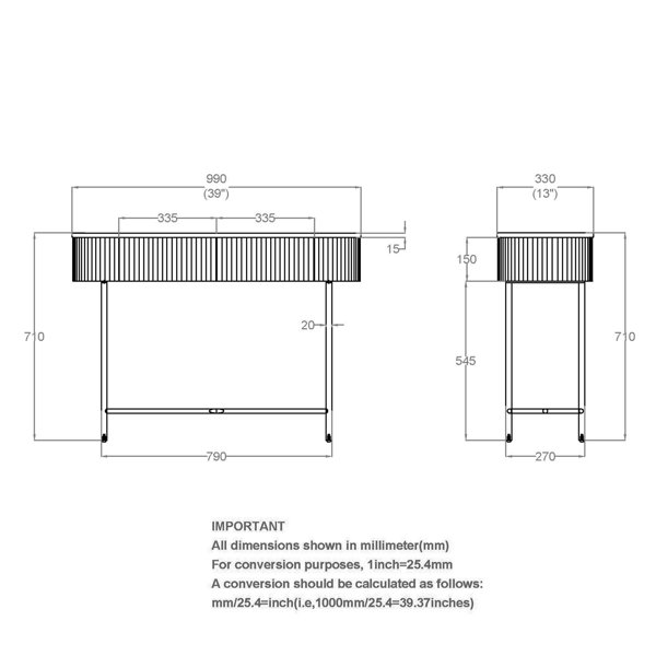 Dimensions du produit