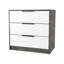 Commode 3 tiroirs, plateau supérieur-708225759