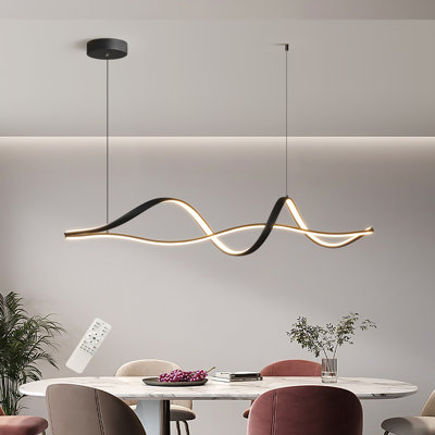 Serenc Fanchet 2 - Light Kitchen Island Linear LED Pendant