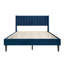 Lit plateforme simple à oreilles tapissier Montrose-357085909-357085910