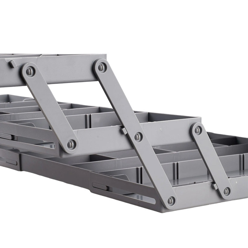 Gray foldable drawer organizer