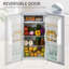 HOMCOM 91L Freestanding Under Counter Fridge with Chiller Box-121644031