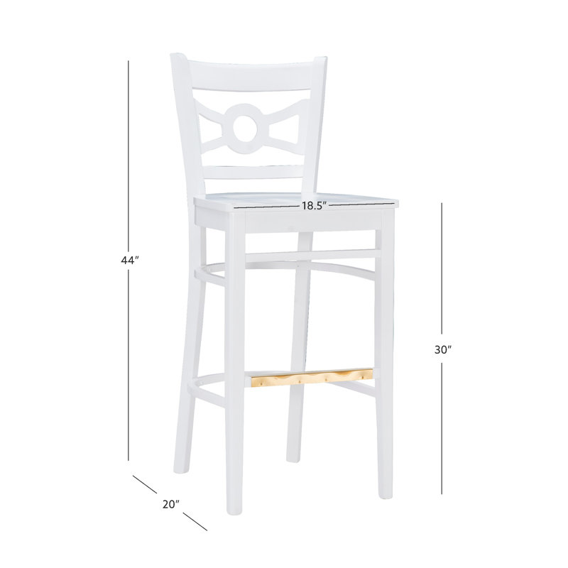 Tabouret de bar 30 po Michalah, Blanc