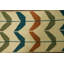 Tapis oriental brun à motif géométrique kilim 12 x 15