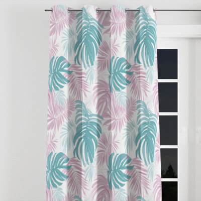 Rideaux pour chambre à coucher Tropical For Teens - Vibrant Teen Tropics Grommet - 1 panneau