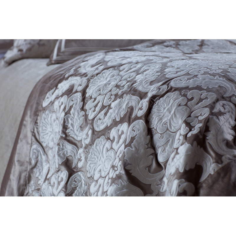 Versailles Throw Blanket, Champagne/Ivory