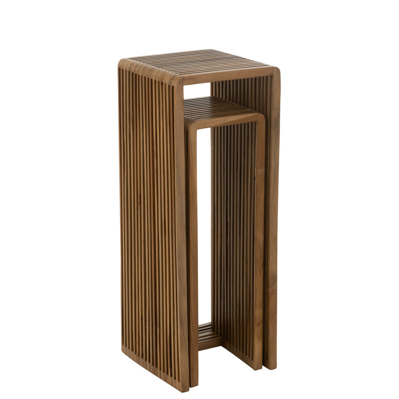 Mounah Trestle Nesting Tables, Natural