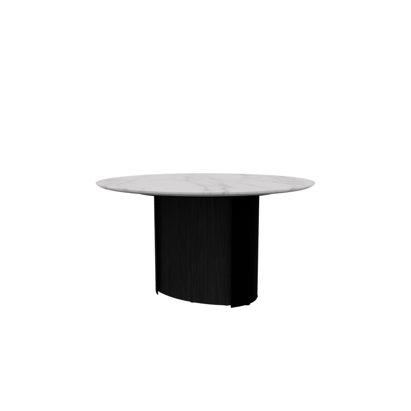 Tables extensibles Yoroi, Marbre blanc soyeux