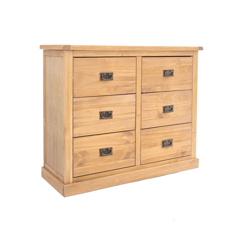 Nagle 110cm W 6 - Drawer Chest of Drawers, Squared