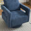 Fauteuil d'appoint pivotant revêtu de tissu bouclé-112730288