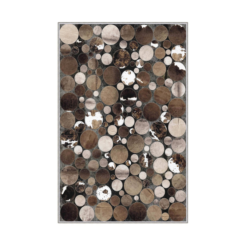 Premium Woven Area Rug, 5.9 x 9.2 Feet | 100% Polyester, 650 g/m² | Antibacterial, Non-Slip PVC Dot Underside, 0.3 in Pile Height | Machine Washable, 3D Digital Printing | Perfect for Living Room & Bedroom Decor