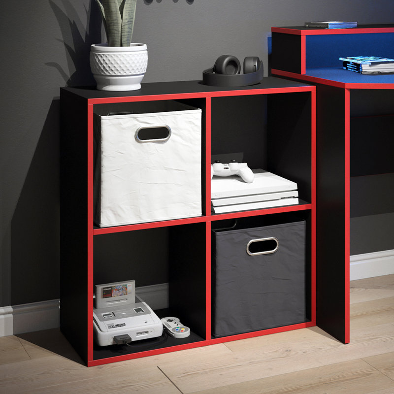 Bernaldo 72.6cm H x 72.1cm W Engineered Wood Standard Bookcase