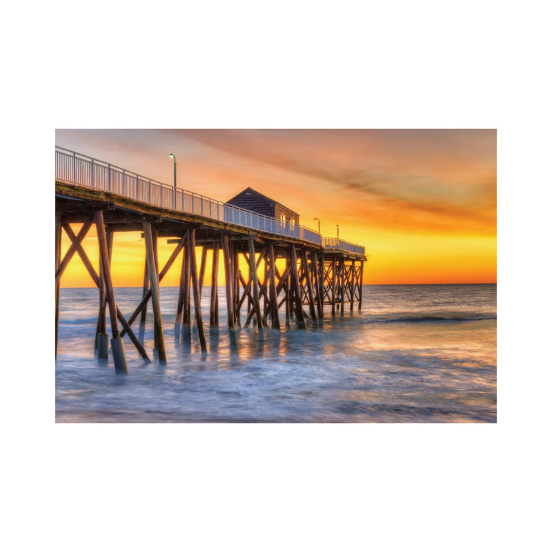 Belmar Orange by David Gardiner - Wrapped Canvas Gallery-Wrapped Canvas Giclée, 20.32 cm H x 30.48 cm W