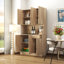 70,87 po de hauteur avec garde-robe et armoire de cuisine, avec 6 portes, 1 tablette ouverte et 1 tiroir-779742827