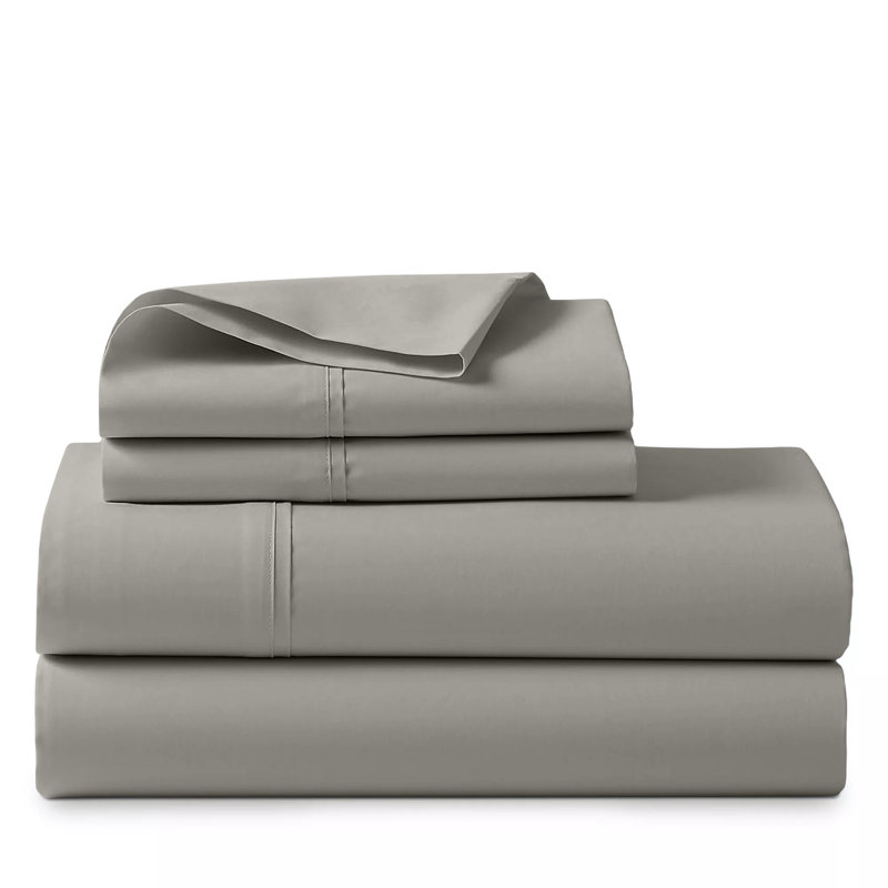 Monte Carlo Egyptian Cotton Sheet Set, Gray, California King