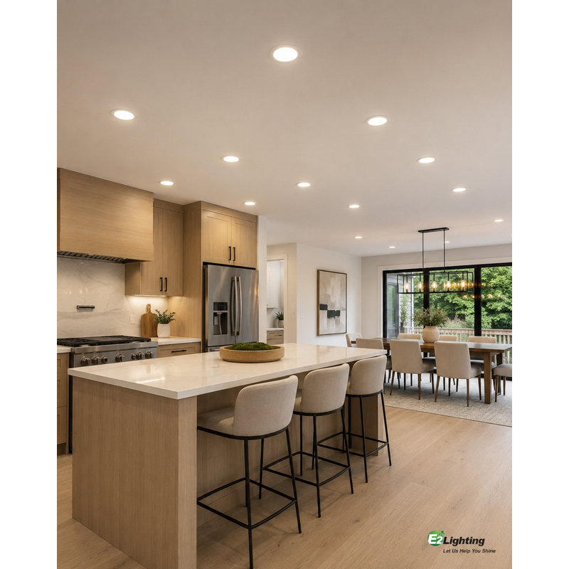 E2 LIGHTING Slim LED Downlight | 4" | 9W | Dimmable | 3CCT Tunable 3000K 4000K 5000K