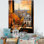 «Retro Paris Window View 4 - City Paris», art mural