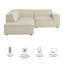Canapé modulaire rembourré en L 3 pièces Bange Performance-943053200-943053202