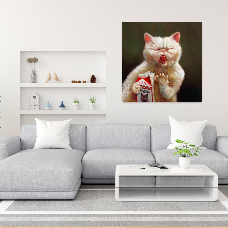«Sour Milk», art urbain contemporain pour chat, H 36 po x l 36 po