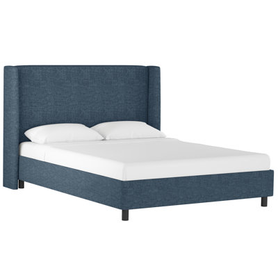 Tilly Linen Upholstered Wingback Bed