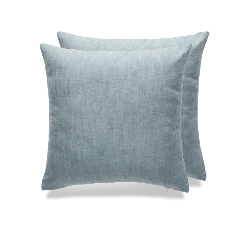 SEATTLE SOLID Reversible Throw Pillow, 18" x 18", Marble Gray, Polyester/Polyfill