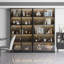 Armoire de salle à manger avec portes en verre et lumière-806979973