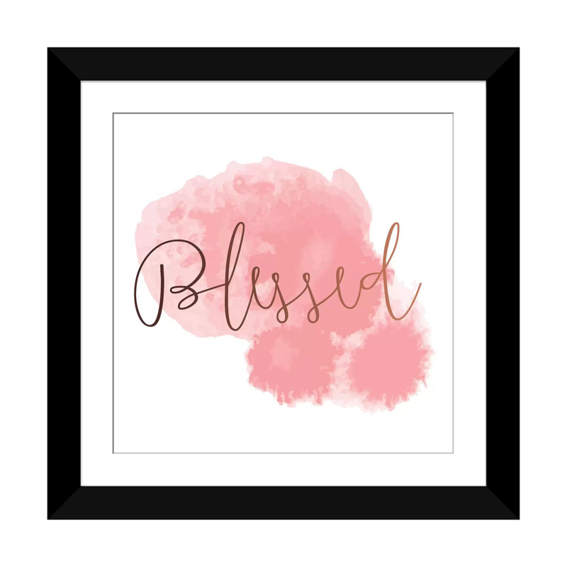 " Blessed " by 83 Oranges, Black Framed Fine Art Paper, 24" H x 24" W x 1" D