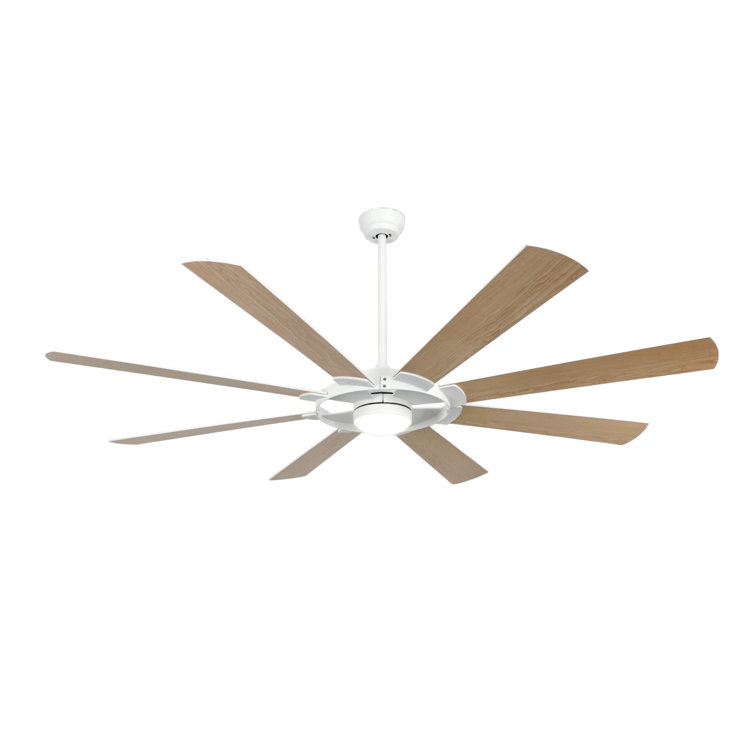 Darita 76"  8-Blade LED Standard Ceiling Fan with Remote Control