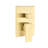 12" Rain Shower Head System - Brushed Gold Bathroom Elegant Style Self-Cleaning Nozzle, Wall Mounted Display Fitting Nozzle Design-120997170