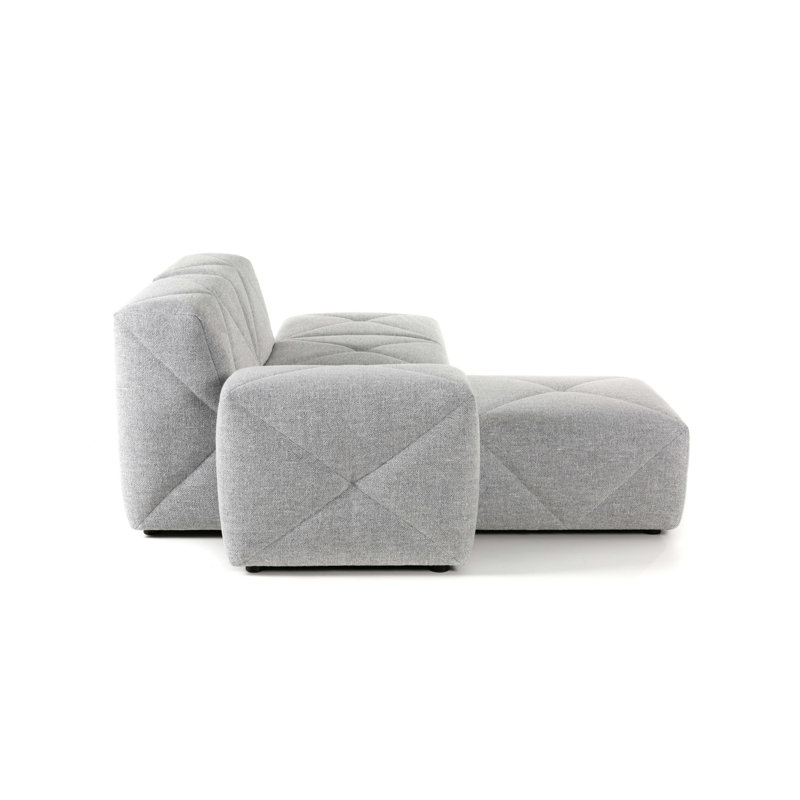 BFF Modular Sectional, Vesper Silver, Left