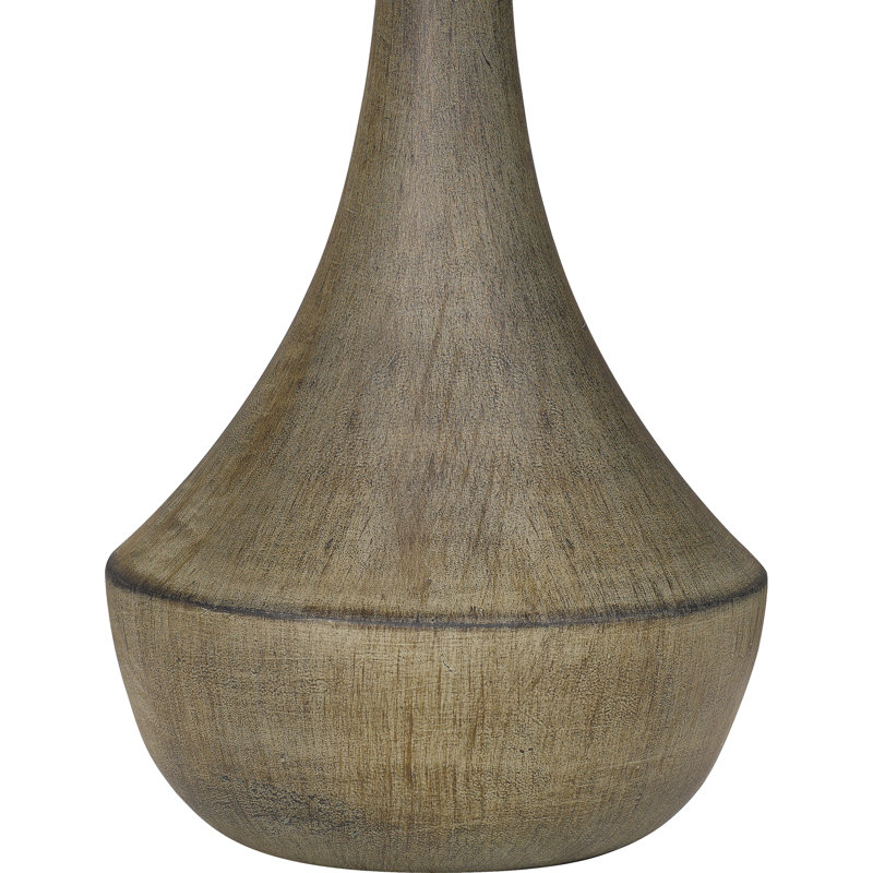 Resin Table Lamp, Weathered Elm