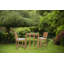 Outdoor 3 - Piece Teak with Cushions