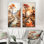 «Beige Orange African Valley», 2 pièces sur toile