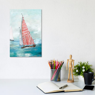 Red Sails by Allison Pearce - Wrapped Canvas Painting