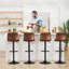 Tabouret de bar rotatif à hauteur réglable avec structure en métal-186712874-186712871