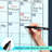 Magnetic 34"x46" Glass Whiteboard Yearly Calendar Planner White Board Calendar