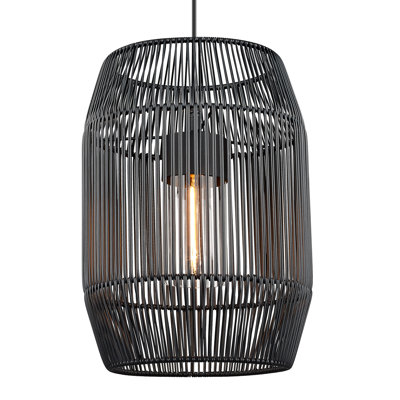 Luminaire suspendu d'extérieur 1 lumière H 21,25 po Cirebon