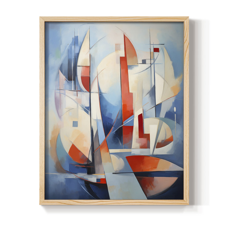 NAUTICAL Series CDII, reproduction encadrée - bois massif, H 21 po x l 17 po, Naturel